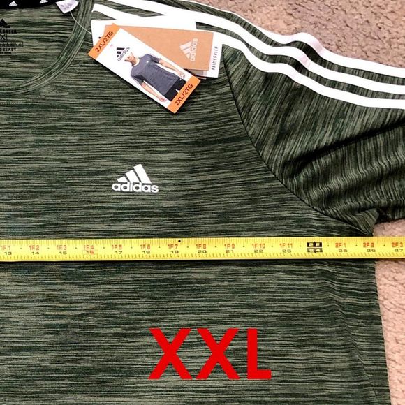 Men tech tee Adidas M L  XL‎ XXL GREEN - Picture 14 of 14